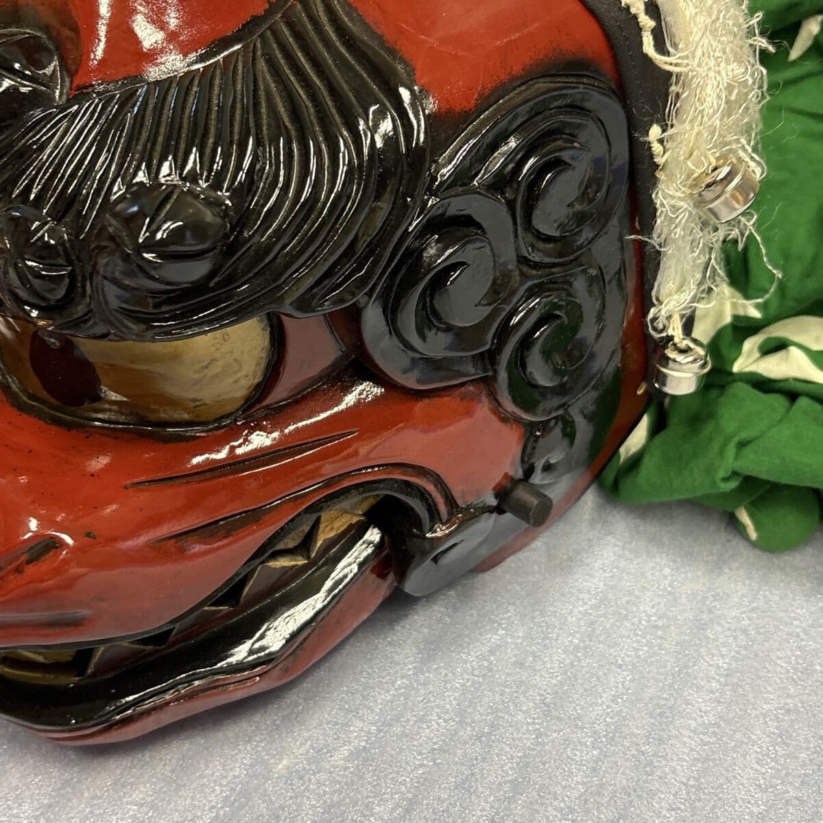 Amazon | 伝統芸能 獅子舞用 獅子頭 祭礼具 実使用 祭事 民芸 魔除け